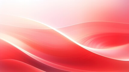 Naklejka premium Soft Red Light Silk Waves background. Abstract soft color design surface with wavy borders and curves. Generative AI.
