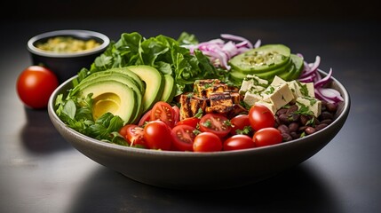 fresh vegetable salad