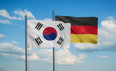 Germany and South Korea flag