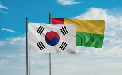 Guinea-Bissau and South Korea flag