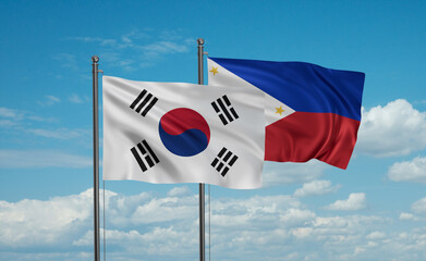Philippines and South Korea flag