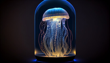 jellyfish in a glass