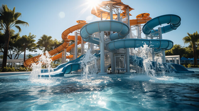 Aquapark. Generative AI