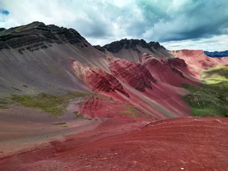 Fototapete Vinicunca Red mountains of Vinicunca, Peru
