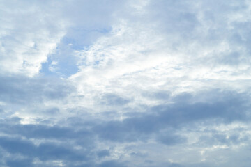 Fototapeta premium Blue sky white clouds and Beautiful puffy fluffy cumulus cloud, cloudscape background.