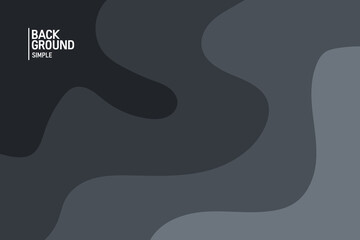 Abstract background in gray colors. Fluid banner template vector illustration.