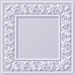 Vector abstract ornamental nature vintage frame
