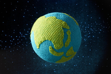 あみぐるみ　地球イメージ