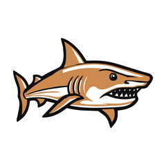 Shark logo for a club or sports team