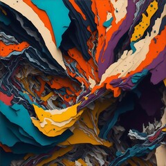 colorful background with pattern - Ai generated image