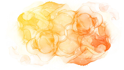 yellow red  watercolor marbled background 
