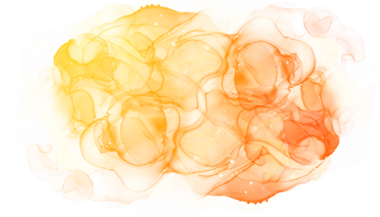 yellow red  watercolor marbled background 
