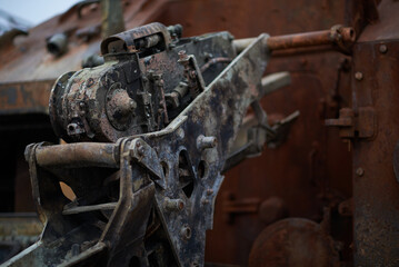 Destroyed russian tanks in Kyiv, Ukraine