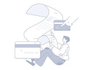 Internet finance and wealth management investment vector concept operation interactive illustration
