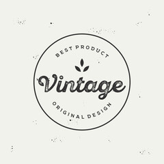 Logo design typography vintage retro badge for business , clothing , barber , restaurant and bar.
