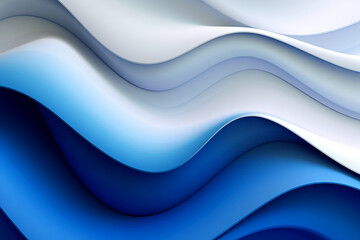 Fototapeta premium Abstract blue and white illustration background