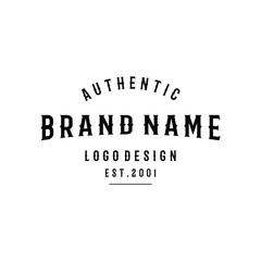 Logo design typography vintage retro badge for business , clothing , barber , restaurant and bar.