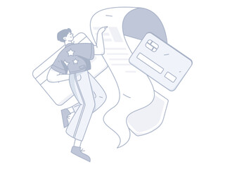 Internet finance and wealth management investment vector concept operation interactive illustration
