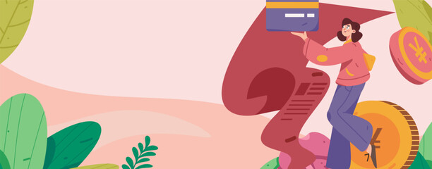 Internet finance and wealth management investment vector concept operation interactive illustration
