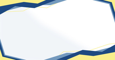 the template for the certificate is blue and yellow