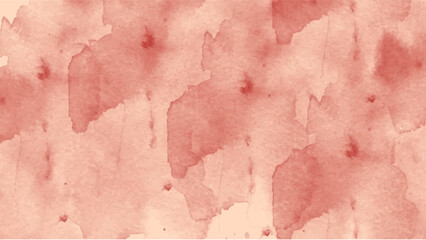 Abstract red watercolor background.Hand painted watercolor. vector