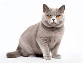 A Portrait of A British Shorthair Cat