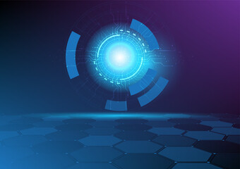 Abstract technological background with various technological elements. Structure pattern technology backdrop. Vector illustration.	
