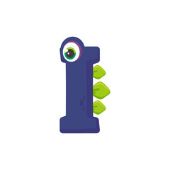 Dinosaur Alphabet and Numbers Illustration for nursery boys birthday party