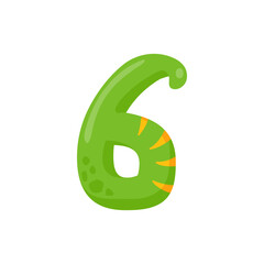 Dinosaur Alphabet and Numbers Illustration for nursery boys birthday party