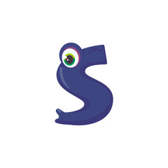 Dinosaur Alphabet and Numbers Illustration for nursery boys birthday party