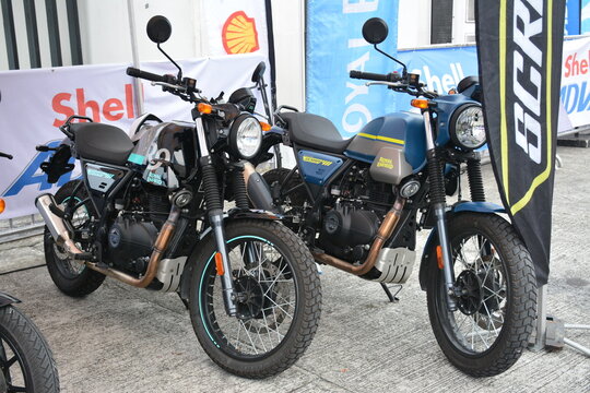 Royal enfield himalayan scram 411 motorcycle at Ride Ph in Pasig, Philippines