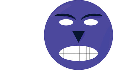 mask robo blue on white background