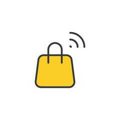 Retail icon design with white background stock illustration