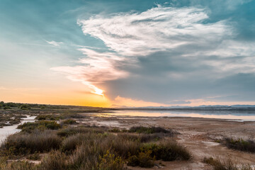 Obraz premium sunset over the sea