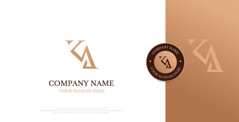 Initial KA Logo Design Vector 