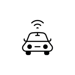 Smart Car icon design with white background stock illustration