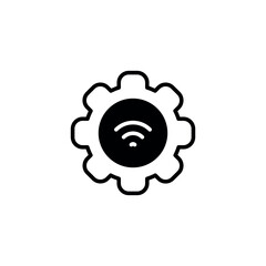 Physical System icon design with white background stock illustration