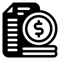 Budget Icon. Digital marketing concept. Outline icon