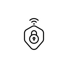 Security icon design with white background stock illustration