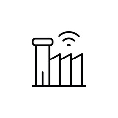 Industry icon design with white background stock illustration