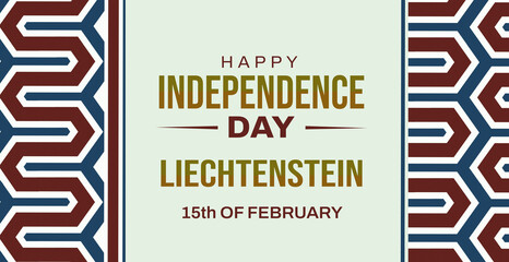 Happy Independence Day of Liechtenstein background. 5th of February Liechtenstein independence day wallpaper
