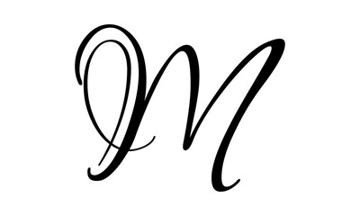 Obraz premium Letter M logo icon design
