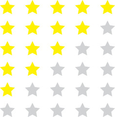 Obraz premium set of stars rating. Star rating for service. Five star rating icon.