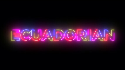 Ecuadorian text. Laser vintage effect. Retrò style.