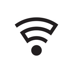 wifi icon design line vector