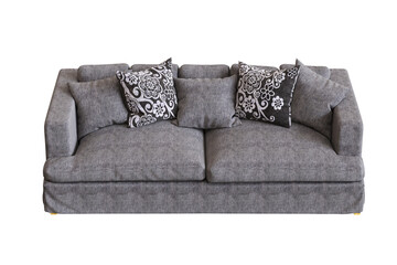 sofa isolate on a transparent background, interior furniture, 3D illustration, cg render
