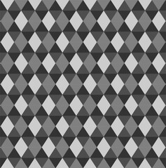 Seamless vector geometric texture in the form of a mosaic of gray and black triangles