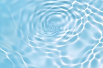 Aquatic texture background with flowing blue waves, impeccable for showcasing products, overhead shot, Generative AI, Generative, KI
