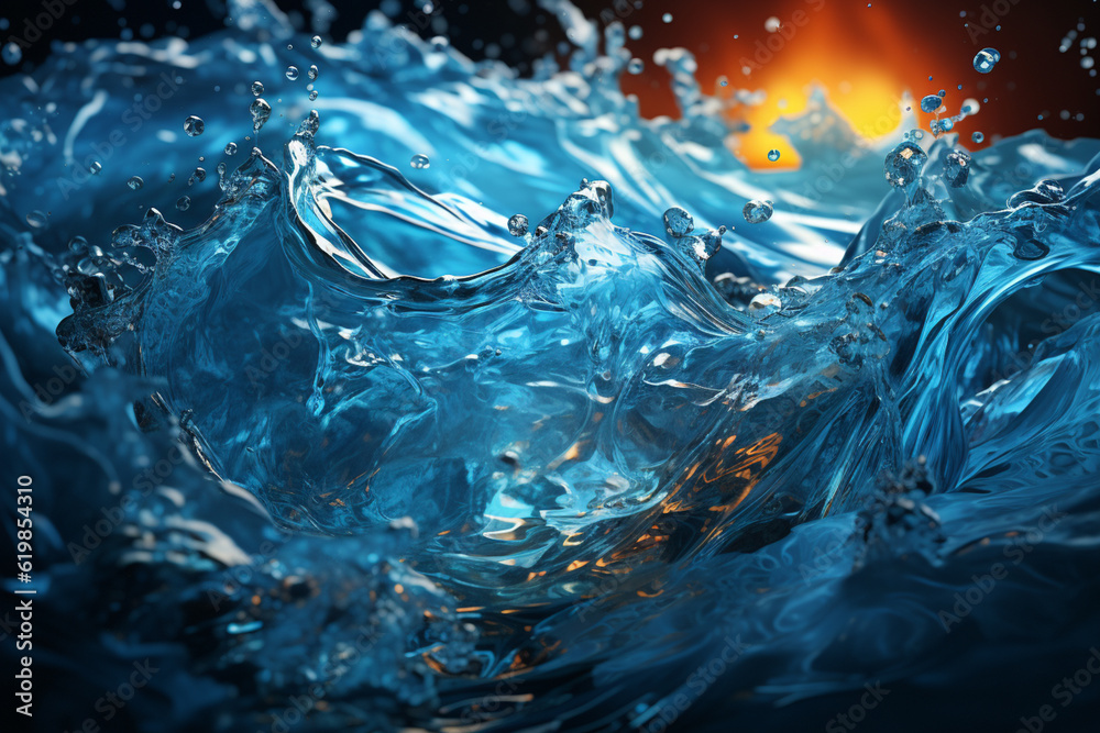 Aufkleber a photo art piece that captures the dynamic and ever-changing nature of whirlpools. generative ai.