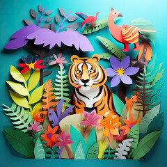 paper cut animal for kids